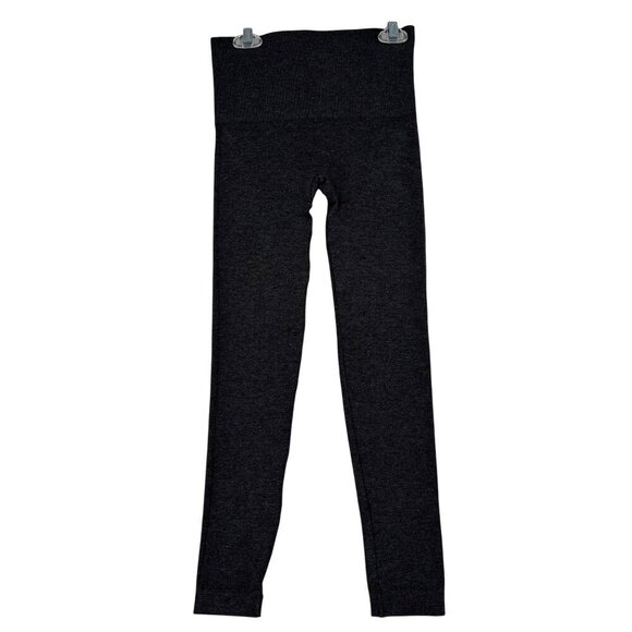 Spanx High Waist Seamless Leggings Size S Gray Heather Firming Shaping Control - Picture 1 of 8